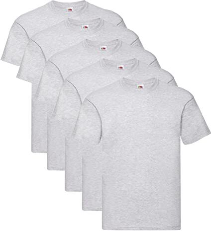 Fruit of the Loom , Original T. T-shirt da uomo, confezione da 5, XXL