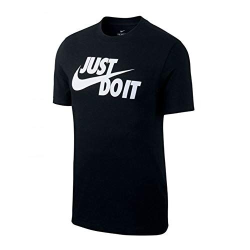 Nike M NSW Tee Just Do It Swoosh, T-Shirt Uomo, Black/White, XL-T