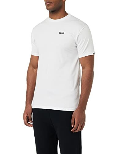 Vans Mini Script, T-shirt Uomo, White-Black WHT1, XL