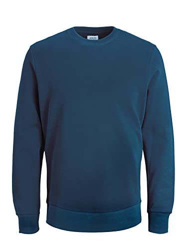 Jack & Jones Jjeholmen Felpa da Uomo con Collo Rotondo, Blu (Insignia Blue/Reg Fit), XXL