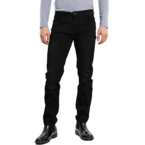 Toocool Jeans Uomo Pantaloni Regular Fit Denim Vita Regolare 4 Stagioni LE-2487 [54,2485 Nero]