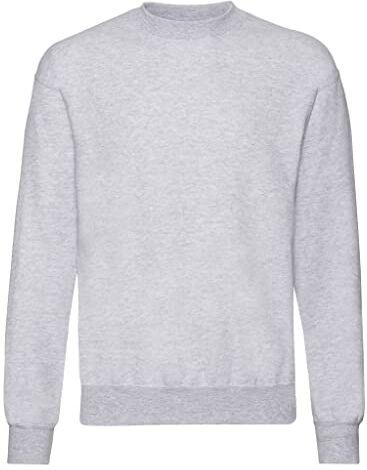 Fruit of the Loom 62-202-0 Pullover, Heather Grey, L Uomo