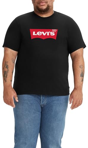 Levis Big & Tall Graphic Tee, Uomo, Batwing Srt Mineral Black, 5XL