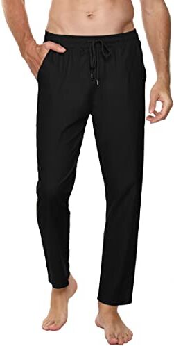 Sykooria Pantaloni Uomo Casual Uomo Pantaloni Pantaloni della Tuta con Coulisse Pantalone a Gamba Dritta Sweatpants per Casual Vacanze Jogging