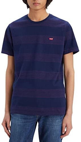 Levis Ss Original Housemark Tee, T-Shirt Uomo, Beatle Stripe Ocean Depths, XS