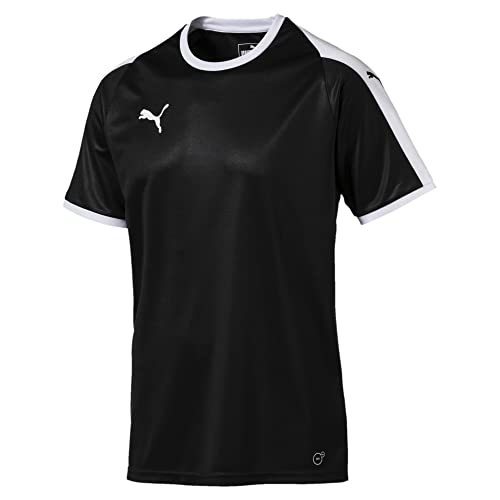 Puma LIGA Jersey T-shirt, Uomo,  Black- White, XL