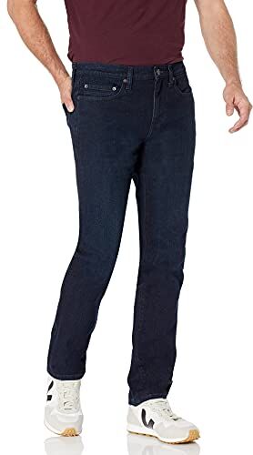 Amazon Essentials Jeans Slim Fit Uomo, Blu Sovratinto, 31W / 34L