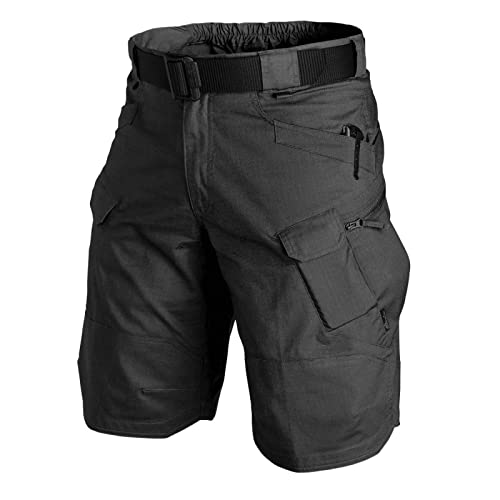 Astemdhj Pantaloncini Uomo Sportivi Pantaloncini Tattici Classici da Uomo Pantaloni Corti Multitasche Impermeabili Ad Asciugatura Rapida Aggiornati Caccia All'Aperto Pantaloncini Cargo Militari XXL N