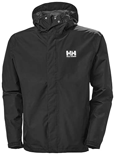 Helly Hansen Uomo Giacca Impermeabile Seven J, 5XL, Nero