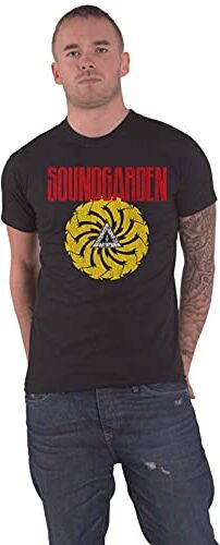 Soundgarden T Shirt Badmotorfinger V3 Band Logo Nuovo Ufficiale Uomo Nero Size S