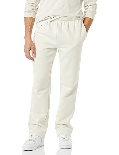 Amazon Essentials Pantaloni Sportivi in Pile (Disponibili in Taglie Extra Forti) Uomo, Bianco Sporco, L