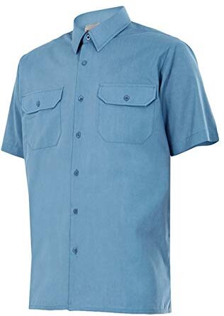 Velilla 522; Camicia a Maniche Corte; Colore Celeste; Taglia XL