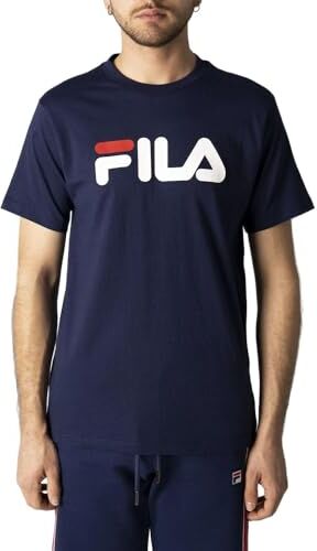 Fila Bellano Tee, T-shirt Unisex Adulto, Blu (Blu Medievale), XXL