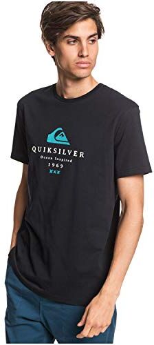 Quiksilver First Fire-Maglietta da Uomo, Black, XL