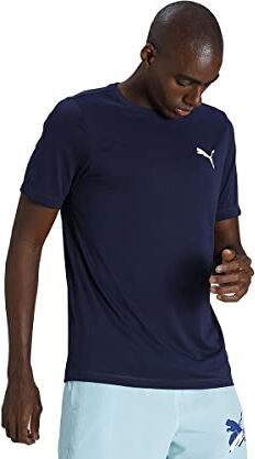 Puma Active Small Logo Tee, Unisex, Peaccoat, XXL