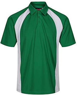 Trutex EPB-EMW-3/4 AKOA Standard Fit Polo, Smeraldo/Bianco, taglia 3/4