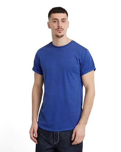 G-STAR RAW Overdyed Lash T-Shirt, T-shirt Uomo, Blu (radar blue gd -2653-G474), M
