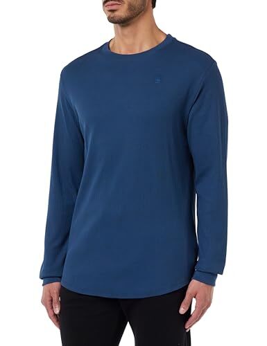 G-STAR RAW Lash T-Shirt, T-shirt Uomo, Blu (rank blue ), XS