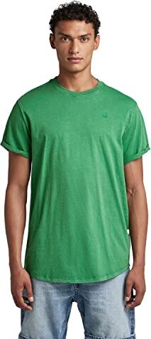 G-STAR RAW Overdyed Lash T-Shirt, T-shirt Uomo, Verde scuro (jolly green gd ), S