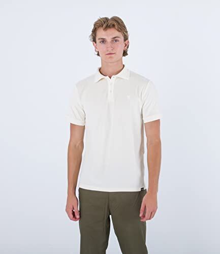 Hurley Polo Oceancare in Velluto, Marshmallow, M Uomo