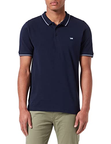 Lee Pique Polo, T-Shirt Uomo, Blu (Navy Blue), M
