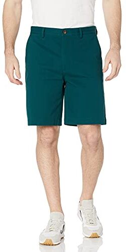 Amazon Essentials Pantaloncini 23 cm con vestibilità Classica Uomo, Verde Scuro, 29W