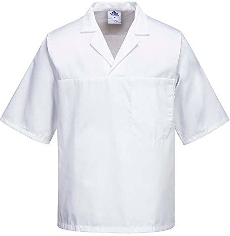 Portwest 2209 – Panettiere corto per camicia di Slv, colore: bianco, taglia XS