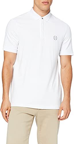 Armani Small Logo Everyday Polo, Bianco (White 1100), X Uomo