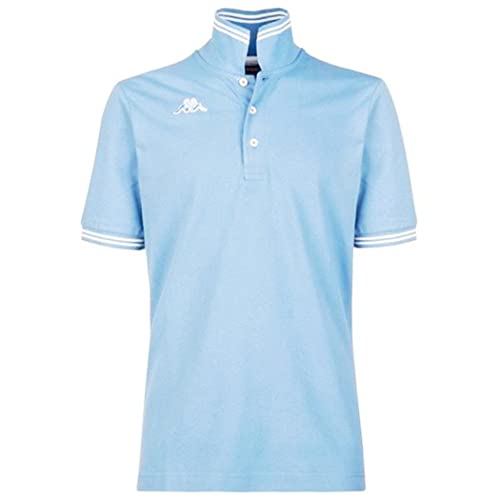 Kappa LOGO MALTAX 5 MSS POLO UOMO PIQUET COTONE T-SHIRT MAGLIA REGULAR 302MX50 Taglia XXXL Colore principale Blue Baby