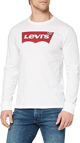 Levis Long-Sleeve Standard Graphic Tee, Uomo, White, XL