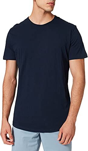 Jack & Jones JJEBASHER TEE O-NECK SS NOOS, T-Shirt Uomo, Blu (Navy Blazer Fit:REG), L