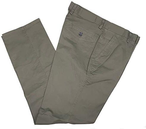 Mastino Pantalone Uomo Estivo Tasca America Classico Elasticizzato Vita Alta Gamba Larga Colorato (IT, Numero, 50, Regular, Regular, Grigio)