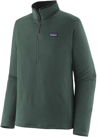 Patagonia M's R1 Daily Zip Neck, Maglia Lunga Uomo, Nouveau Green-Northern Green X-Dye, S