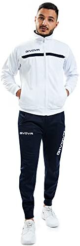 GIVOVA Tuta One Full Zip POLARFLEECE Bianco/Blu