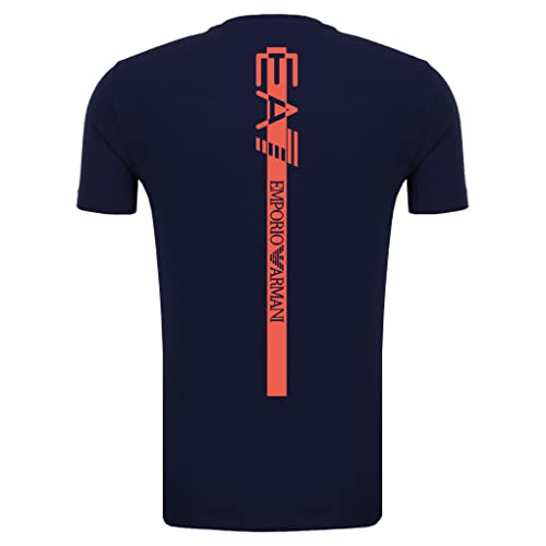 Emporio Armani Maglietta T-Shirt Uomo EA7 3KPT06 PJ03Z, Manica Corta, Girocollo (Blu Scuro, M)