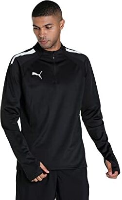 Puma 4063697451889 teamLIGA 14 Zip Top Maglione, 3XL,  Black/ White