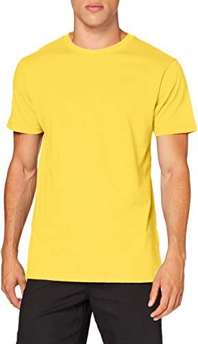 Build Your Brand T-Shirt Round Neck, Taxi Yellow, M Uomo