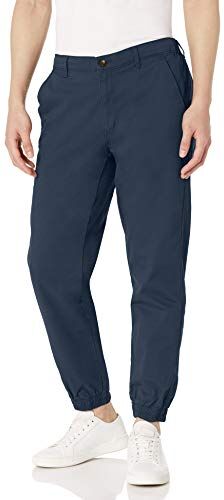 Amazon Essentials Pantaloni della Tuta con Taglio Dritto Uomo, Blu Marino, L