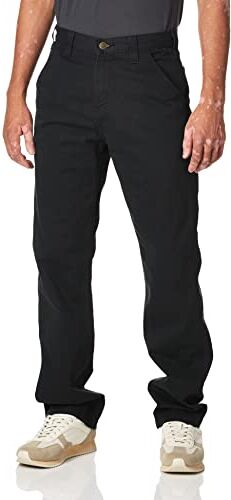 Carhartt pantaloni da uomo, vestibilità comoda, in twill con effetto slavato, W36/L36, Nero, 1