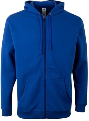 Mukua Sf270u Felpa con Cappuccio e Zip, Blu Reale, XX-Large Unisex-Adulto