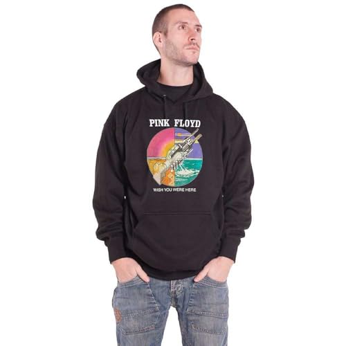 Rock Off officially licensed products Pink Floyd Wish You Were Here Circle Icons Pullover Felpa con Cappuccio Size L