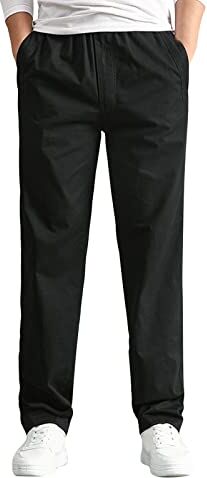 NOAGENJT Pantaloni Uomo Sportivi Pantaloni da frenulo con lacci tascabili in cotone casual da uomo alla Pantaloni per Funghi