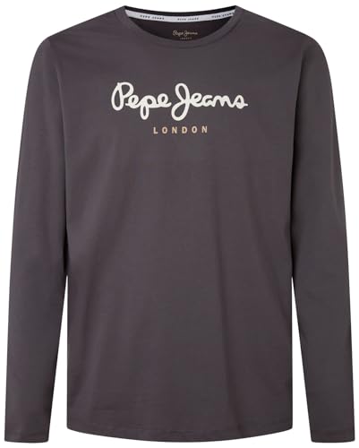 Pepe Jeans Eggo Long N, T-Shirt Uomo, Nero (Washed Black),XXL