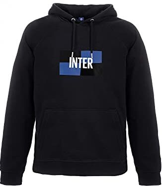 Inter New Logo Felpa con Cappuccio Black, xxl