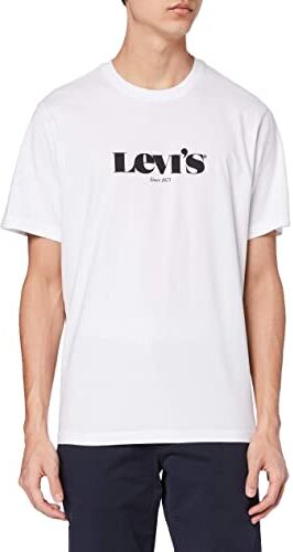 Levis Ss Relaxed Fit Tee, T-shirt Uomo, Mv Ssnl Logo White, XS