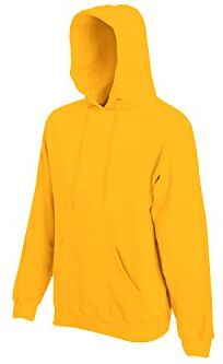 Fruit of the Loom Hooded Sweat Felpa con Capuccio, Rosso (Sunflower 34), XL Uomo