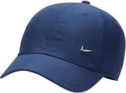 Nike Club Cappuccio, Midnight Navy/Argento Metallizzato, L/XL Uomo