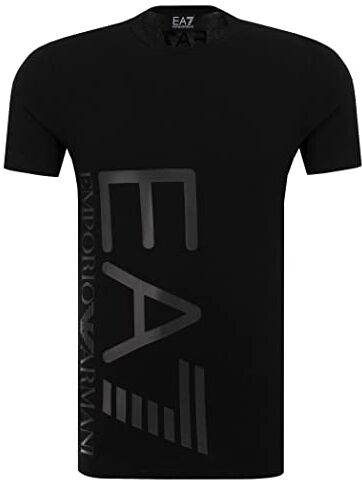 Emporio Armani T-Shirt EA7 Uomo Maglietta 3ZPT36 PJM5Z, Manica Corta, Girocollo (Nero, M)