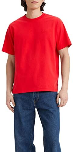 Levis Red Tab Vintage Tee, T-Shirt Uomo, High Risk Red Garment Dye, XL