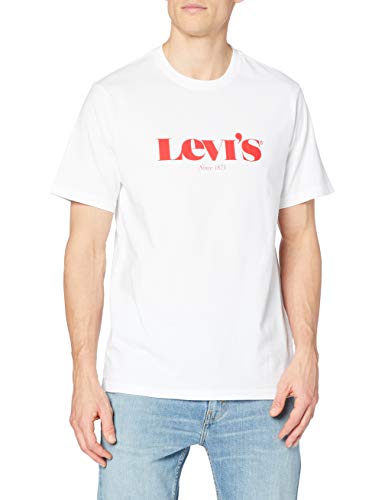 Levis Ss Relaxed Fit Tee, T-shirt Uomo, Ssnl Logo Mv White, XL